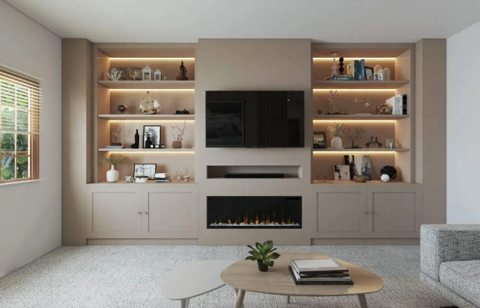 luxury media wall installation